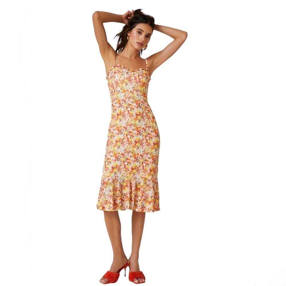Hutch x Anthropologie - NWT Bare Slim Floral Midi Dress